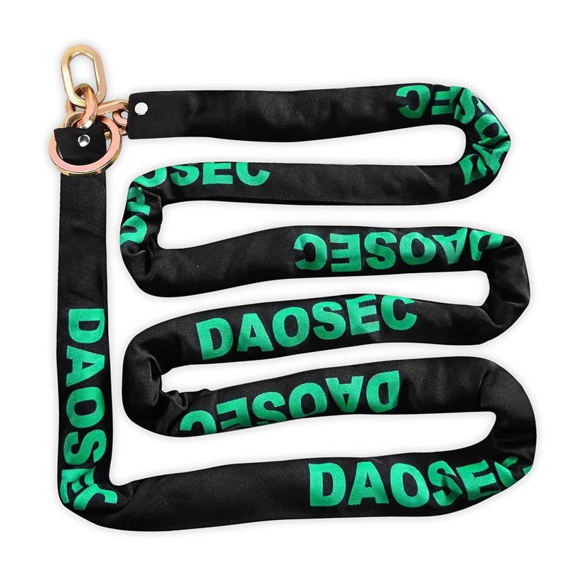 DAOSEC 10ft Maximum Security Chain - 3/8" (9mm) Hardened Boron Steel - Anti-Theft Motorcycle & Bike Lock for Fence, Shed, ATV, RV (Weatherproof Galvanized) - Image 1